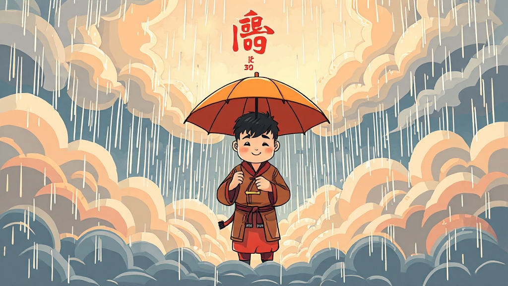 오늘의 날씨 및 생활 정보 (cartoon 스타일)