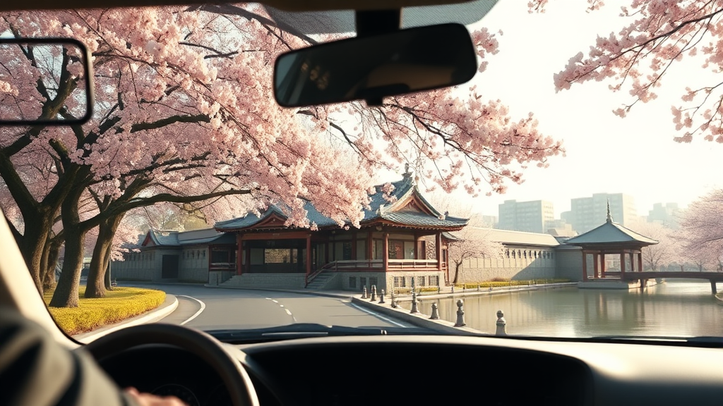 보령 주산 벚꽃로 & 서산 문수사 (realistic 스타일)