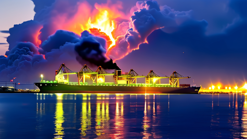 한국 경제에 미치는 영향: 에너지 및 산업 부문 (realistic 스타일)