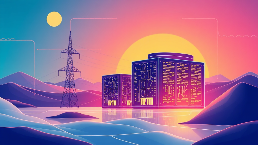 소형모듈원전(SMR) 완벽 분석: 투자 기회와 핵심 기업 총정리 5 미래 에너지원으로서 SMR의 전망 (illustration 스타일)