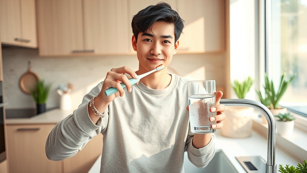 건강한 입천장, 이렇게 관리하세요! (realistic 스타일)