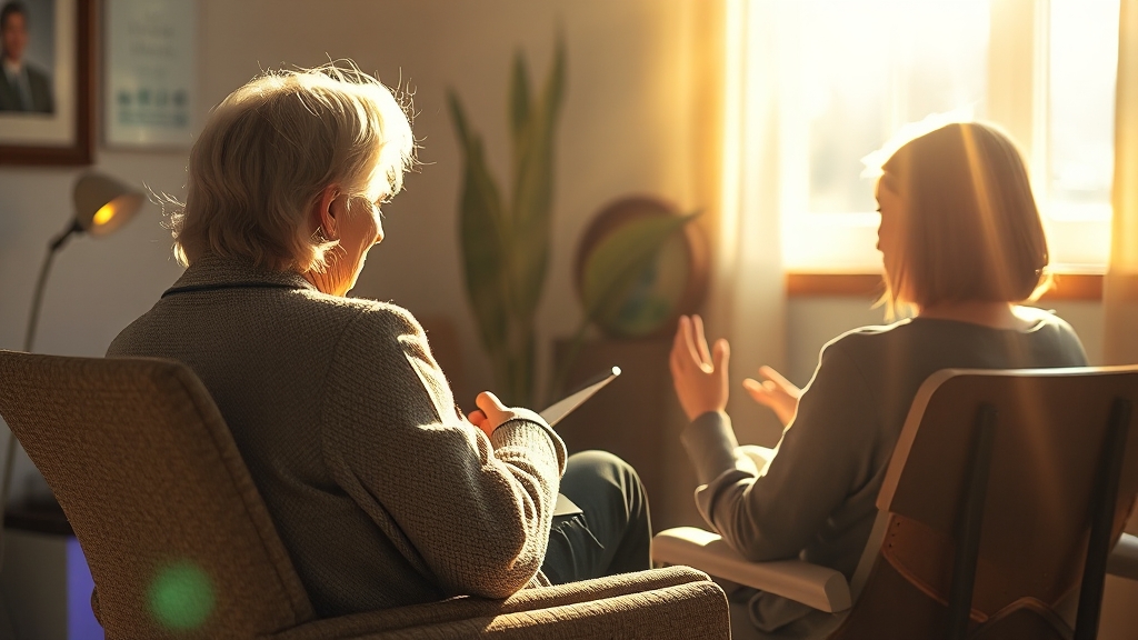 전문가의 도움, 혼자 끙끙 앓지 마세요 (realistic 스타일)