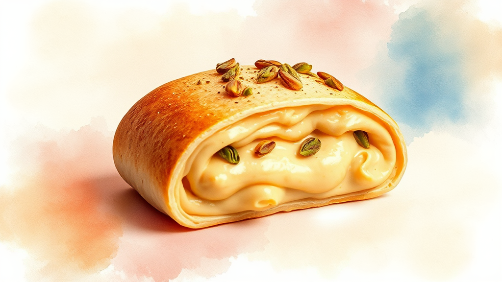 K-푸드 트렌드 의미 (watercolor 스타일)