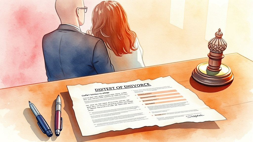 협의이혼 절차 단계별 안내 (watercolor 스타일)
