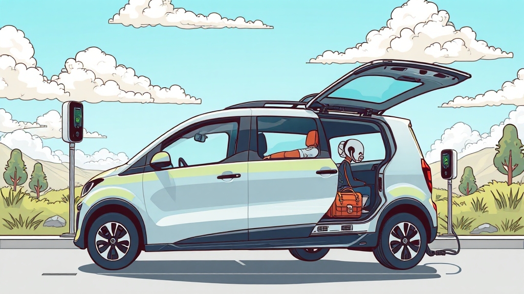 무쏘 EV: 장점과 아쉬운 점 (illustration 스타일)