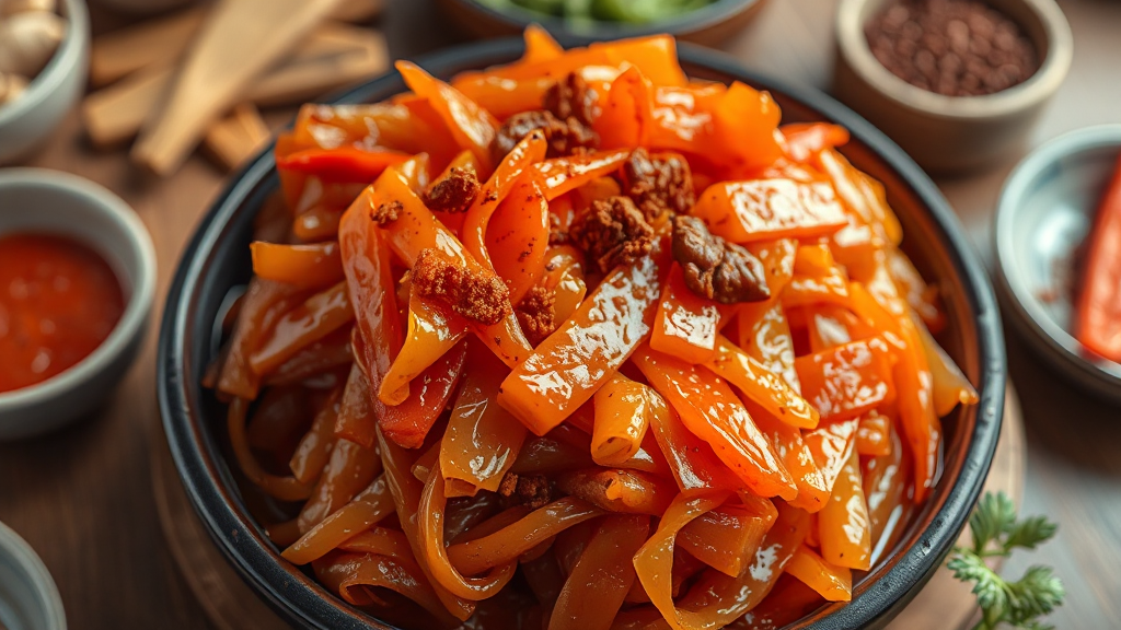 석박지 양념: 황금 레시피 공개 (realistic 스타일)