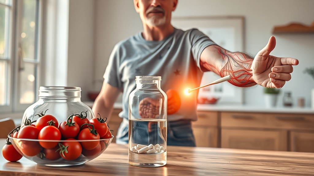 파로효소 주요 효능 (realistic 스타일)