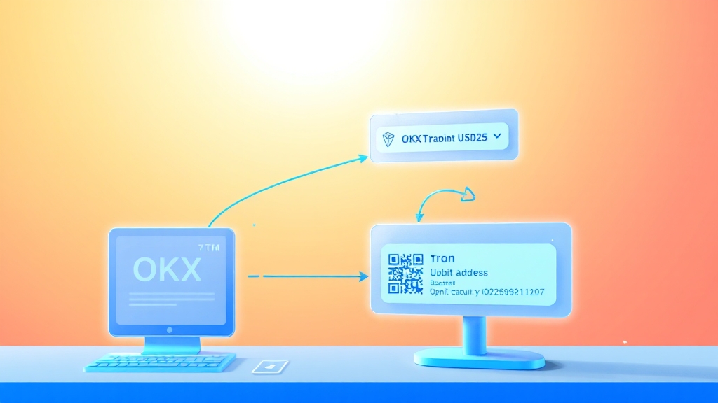 OKX에서 업비트로: 간편 출금 가이드 (illustration 스타일)