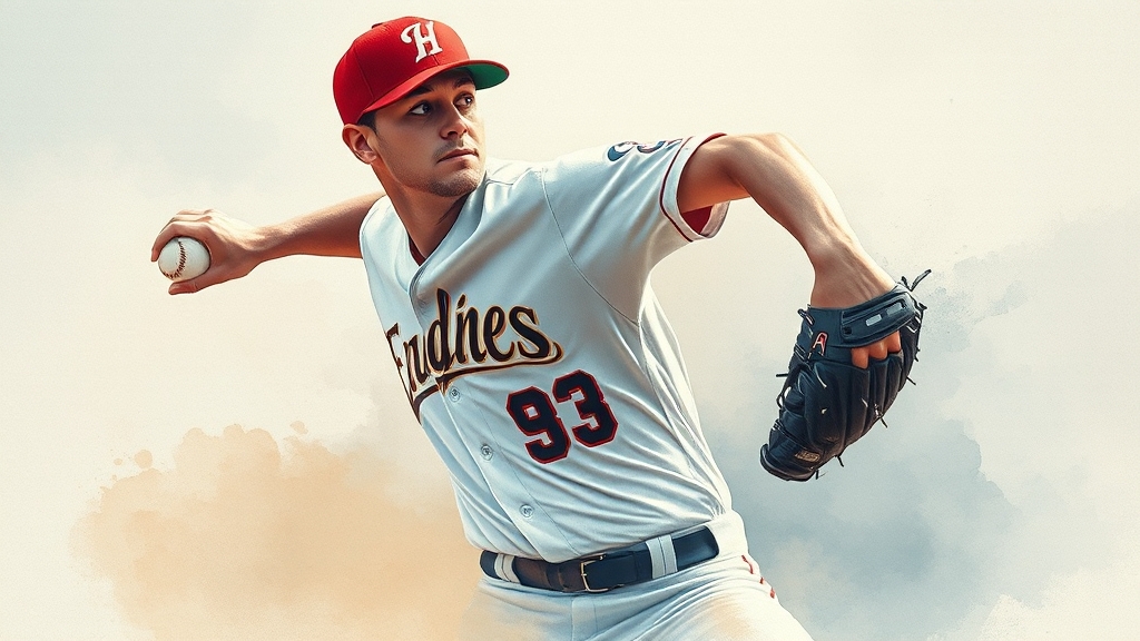 선발 투수 심층 분석: 폰세 vs 가라비토 (watercolor 스타일)