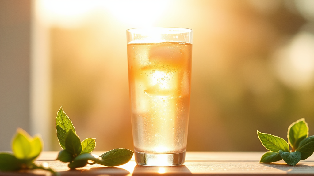 해독 주스, 언제 어떻게 마셔야 가장 효과적일까? (watercolor 스타일)