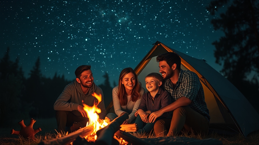 캠핑, 지금 바로 떠나자! (realistic 스타일)