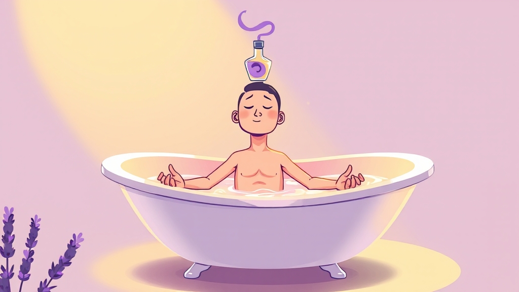 일상 속 아로마 활용 팁 (cartoon 스타일)
