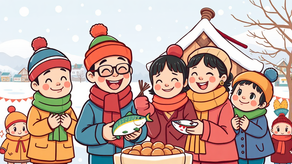 축제 위치 및 주차 정보 (cartoon 스타일)