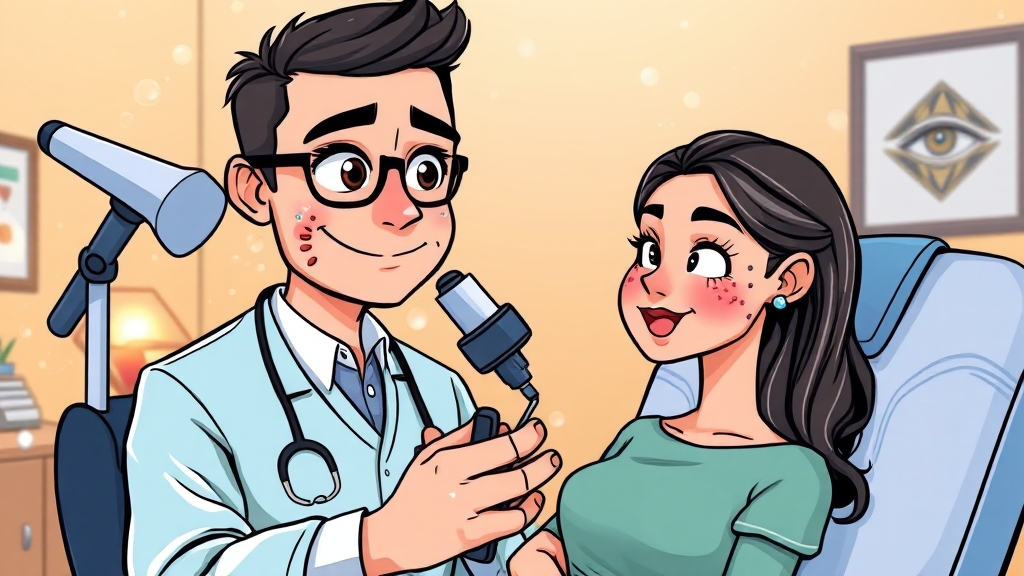 물사마귀, 병원에 가야 할까요? (cartoon 스타일)