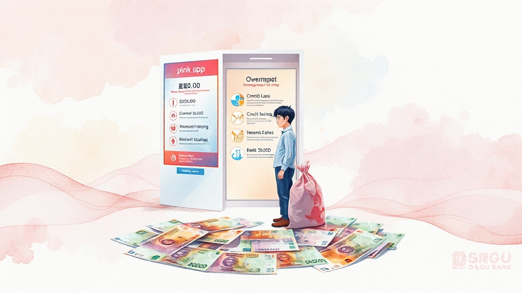 핀크 비상금대출 핵심 정보 (watercolor 스타일)