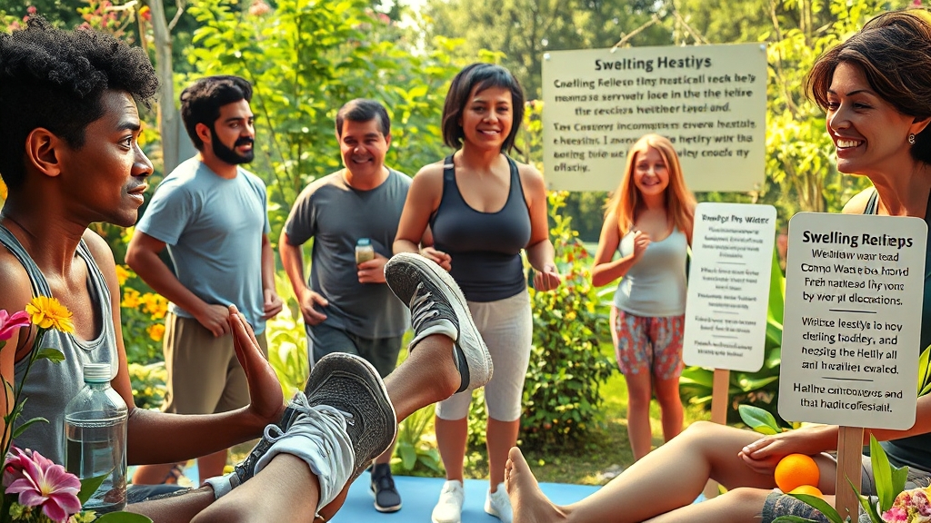 붓기 궁금증 해결: Q&A (realistic 스타일)