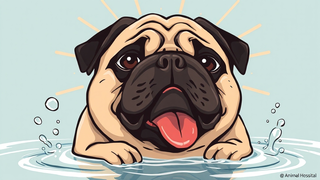 더위에 취약한 견종, 특별한 주의 필요 (illustration 스타일)