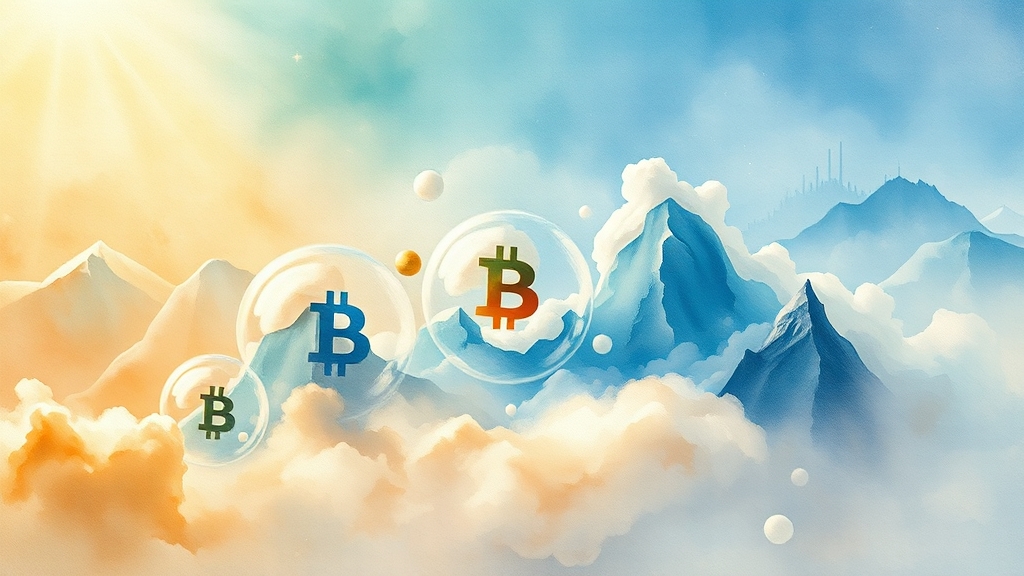 주요 암호화폐 기업 심층 분석 (watercolor 스타일)