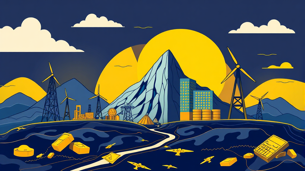 위기 속 투자 전략: 자산 보호와 기회 포착 (illustration 스타일)