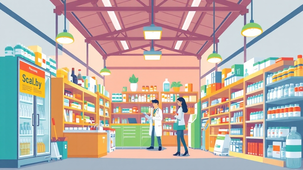 광주 창고형 약국 위치 정보 (cartoon 스타일)