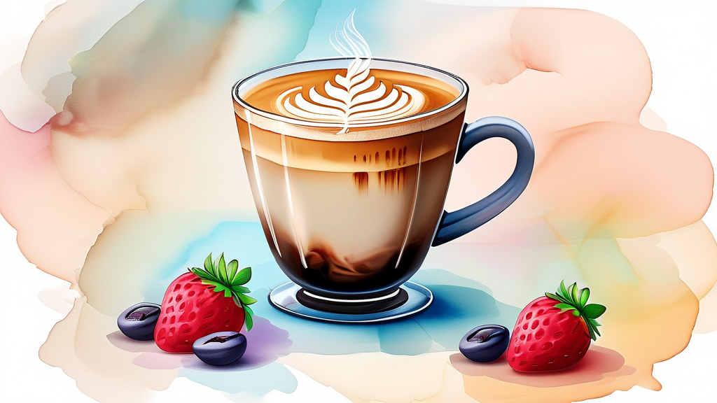 주문 완료부터 픽업까지, 메가커피 경험 완성하기 (watercolor 스타일)