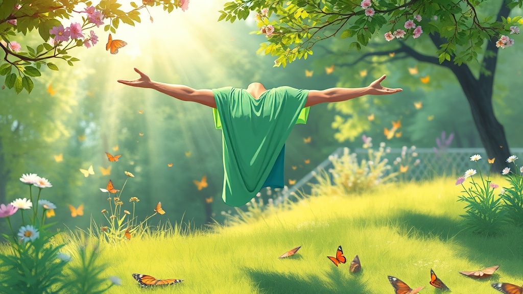 팔 저림 예방 습관 (illustration 스타일)