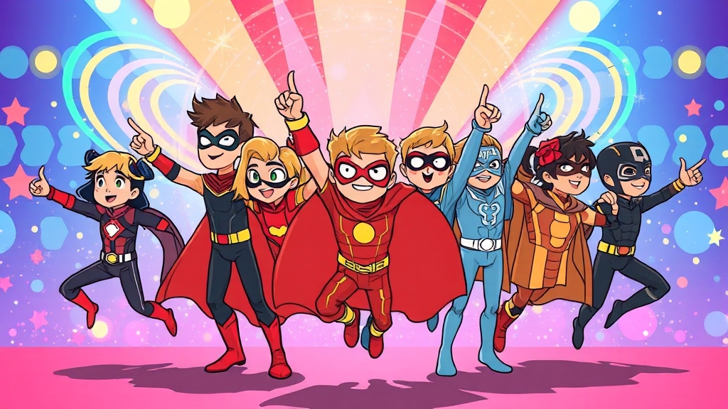 현장 이벤트 및 포토존 (cartoon 스타일)