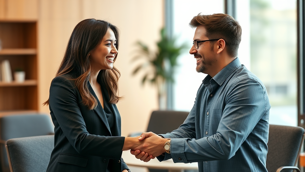 면접 후 관리 (realistic 스타일)