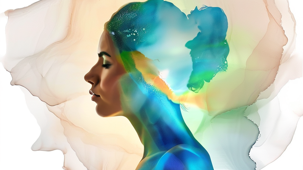 골반염 예방을 위한 생활 습관 (watercolor 스타일)