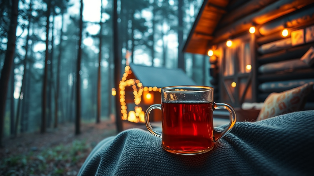 숲캉스 꿀팁 & 주의사항 (realistic 스타일)