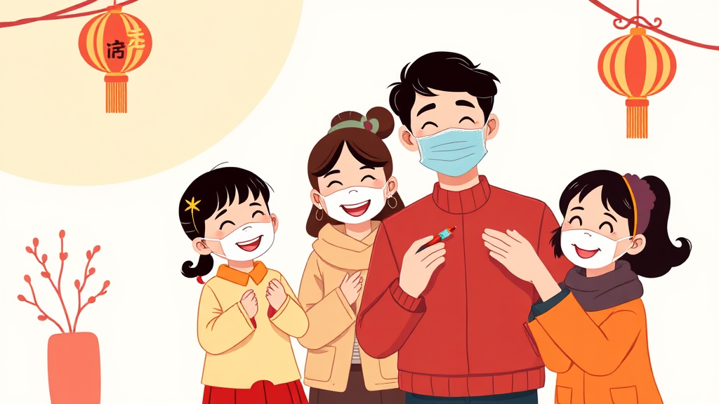 건강한 설 연휴 보내세요! (cartoon 스타일)