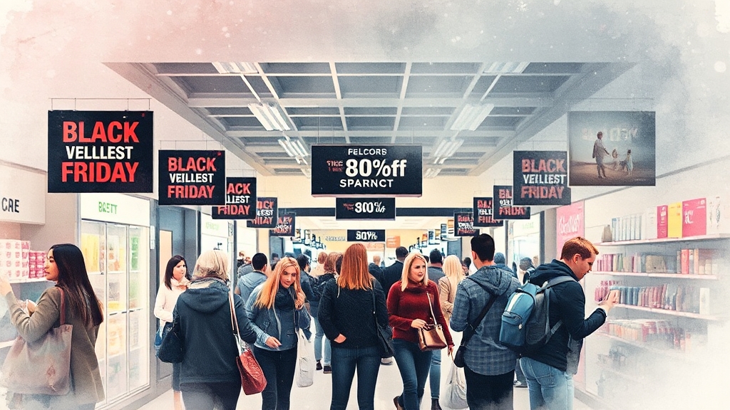 할인율 및 주요 품목 (watercolor 스타일)