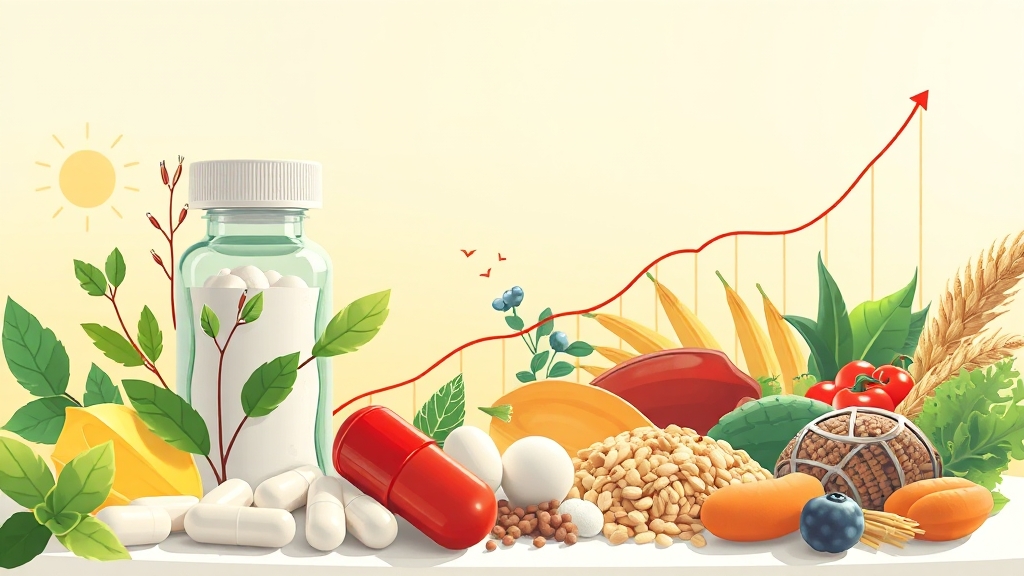 혈당 조절, 어떤 영양제가 좋을까요? (illustration 스타일)