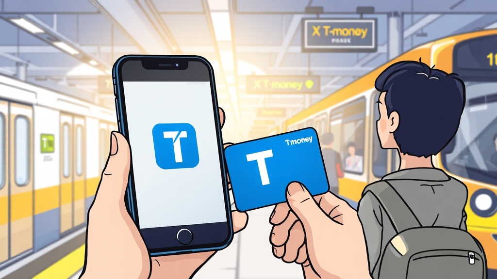 아이폰 티머니 등록 및 설정 방법 (cartoon 스타일)