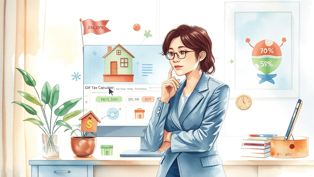 증여세 계산기 활용법 (watercolor 스타일)