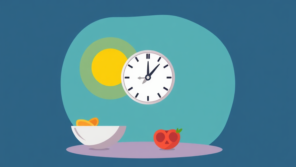 간헐적 단식의 기본 원리 (cartoon 스타일)