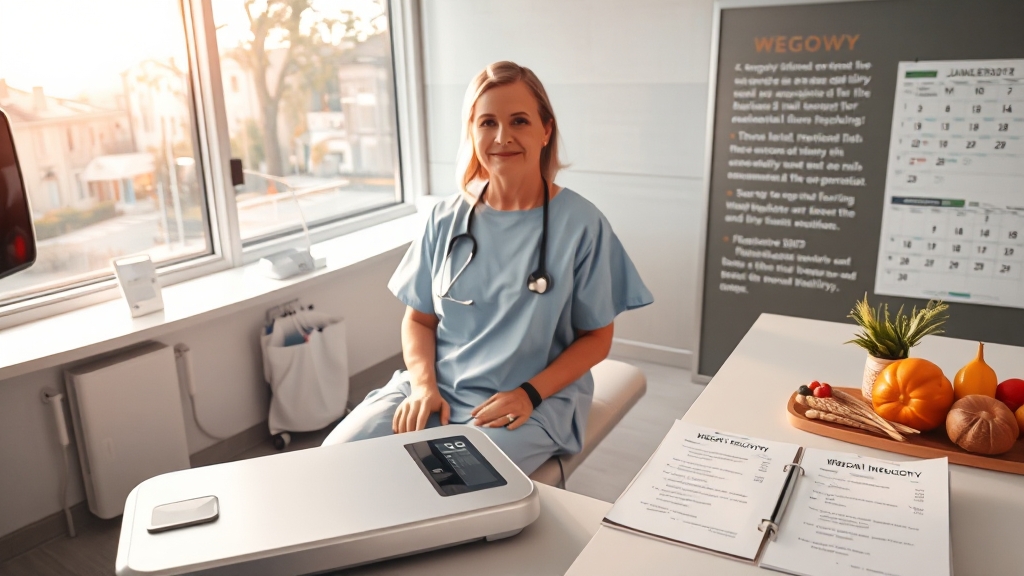 위고비 복용 시 주의사항: 건강하게 사용하기 (realistic 스타일)