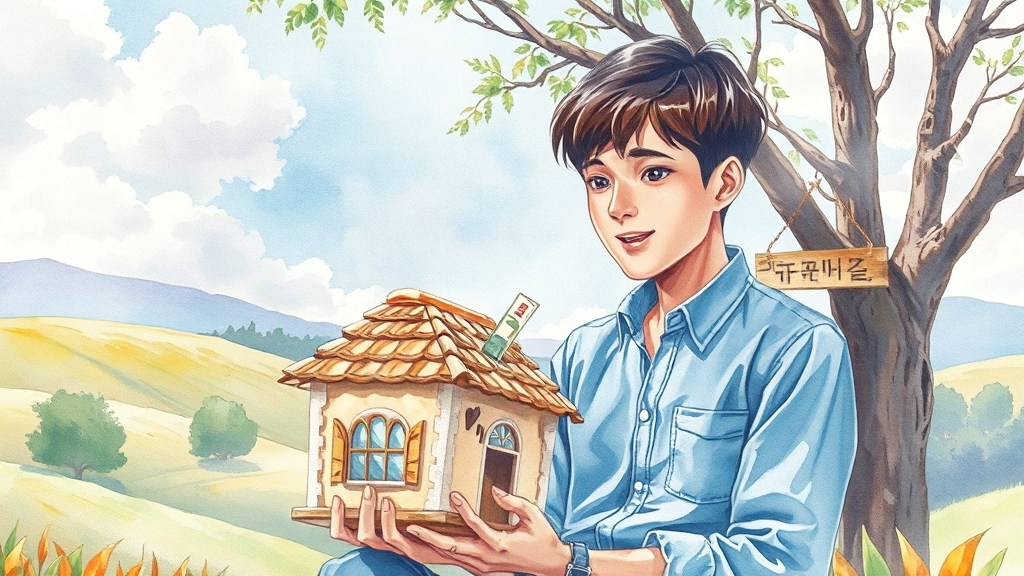 전세자금대출 연계: 안전하게 대출받기 (watercolor 스타일)