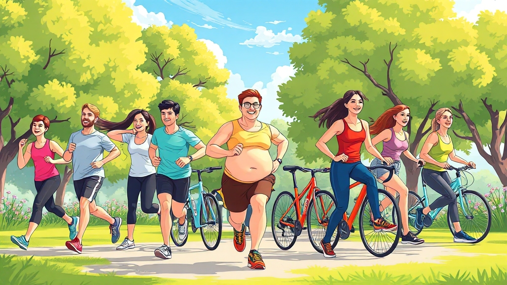 뱃살이 안 빠지는 이유 & 해결책 (cartoon 스타일)