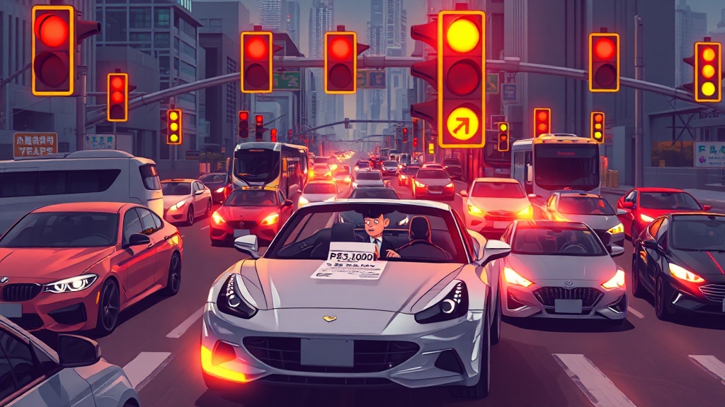 과태료 부과 기준 (cartoon 스타일)