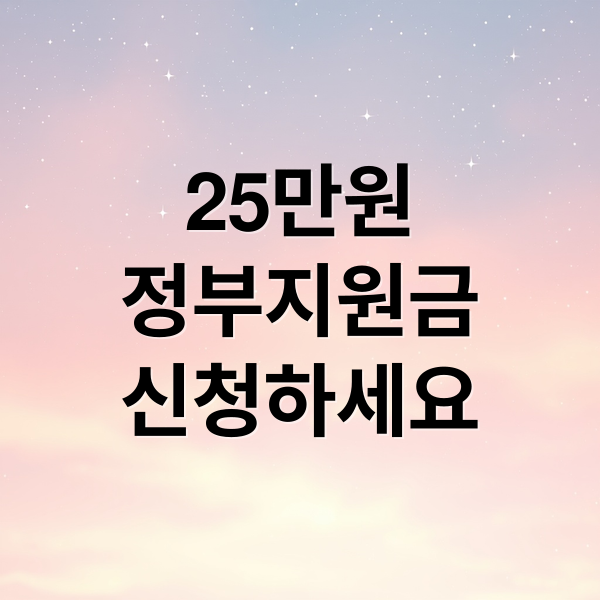 25만원
정부지원금
신청하세요 (정부지원금 25만원 지급)