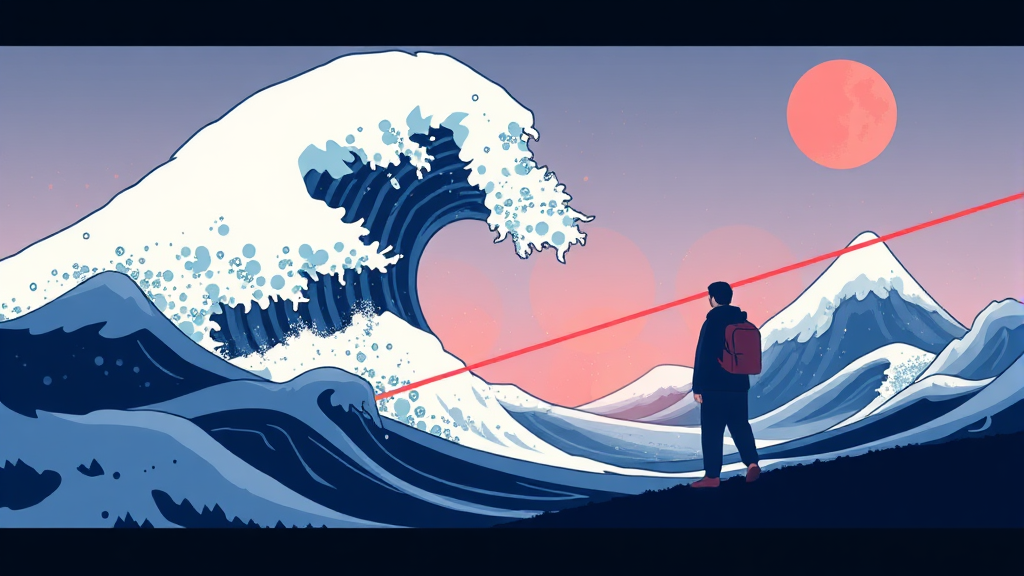 일본 지진 발생 현황 및 특징 (illustration 스타일)