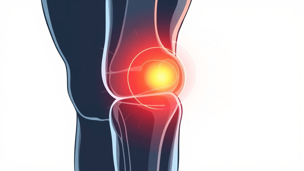 반월 연골판 뿌리 파열: 위험성과 진단 및 치료 (illustration 스타일)