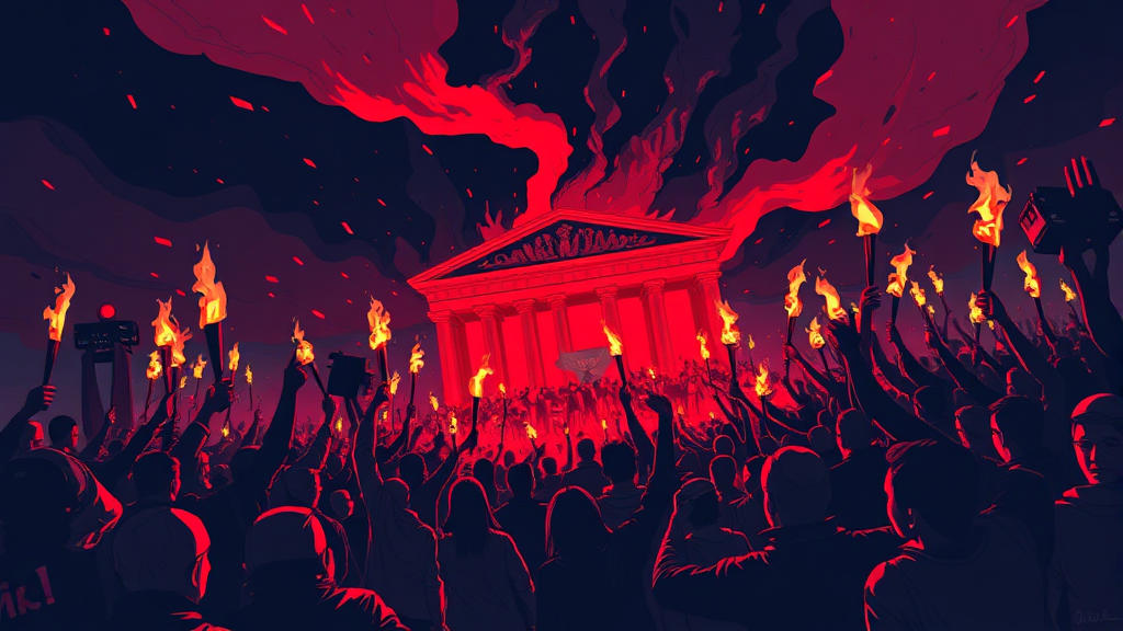 내란죄/선동죄 구성 요건 (illustration 스타일)