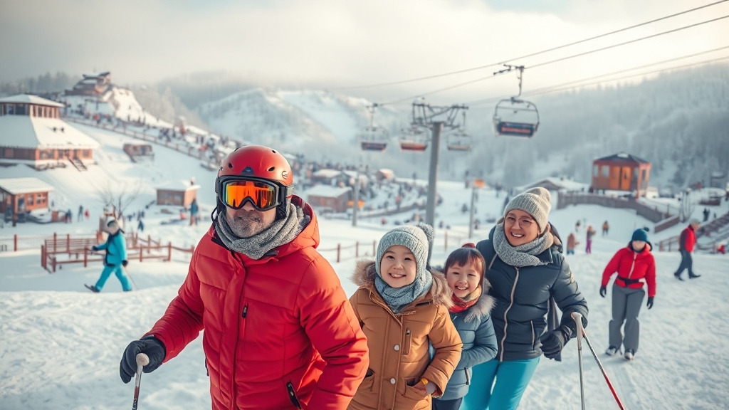 용평리조트 부대시설 안내 (realistic 스타일)