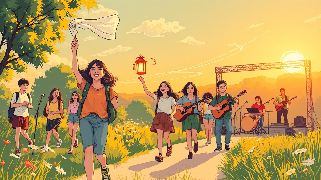 캠페인 프로그램 및 활동 (illustration 스타일)