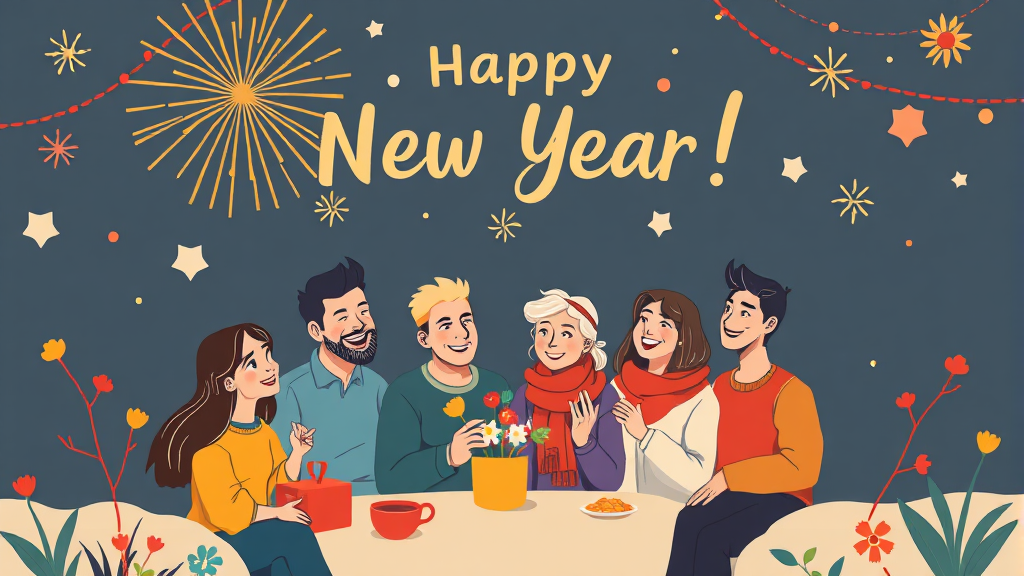 관계별 맞춤 연하장 문구 (illustration 스타일)