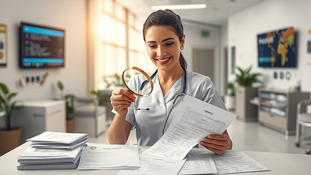 병원 서류 발급 꿀팁 (realistic 스타일)