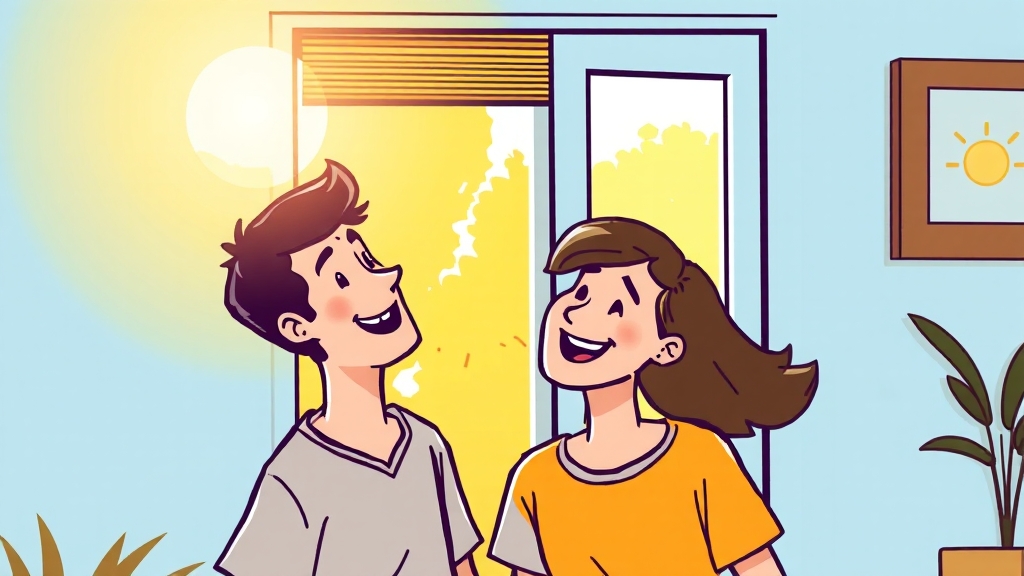 설치 후 만족도는 어떨까? (cartoon 스타일)