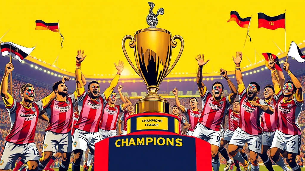 유로파 리그 우승의 의미 & 챔피언스리그 진출권 (popart 스타일)